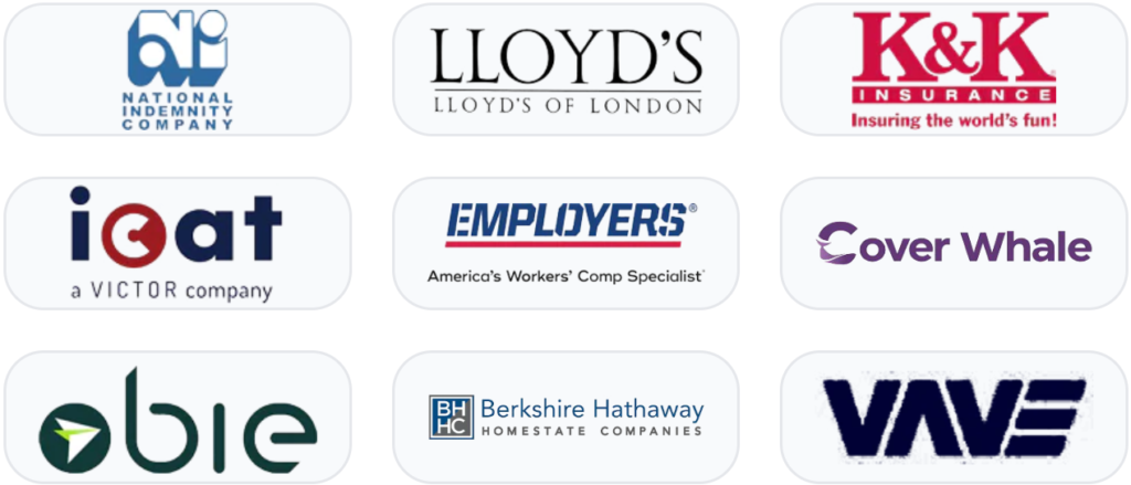 Logos of Excess & Surplus lines market that 3A Allied Insurance accesses for complex Florida coverage needs.